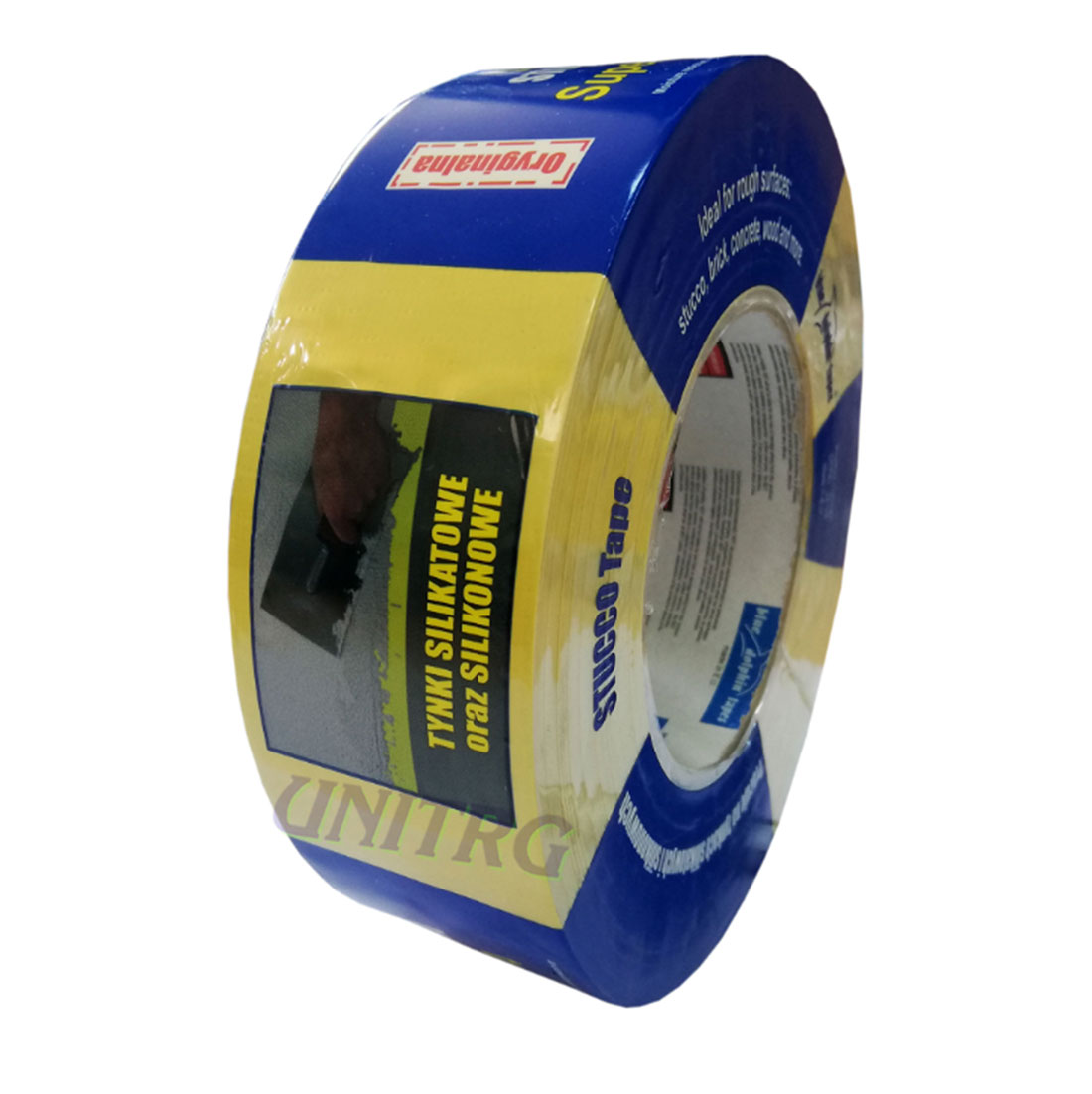 UN17117 BD Traka za betoniranje grube površine super jaka 48 mm x 50 m DTPRY-28105 ŽUTA