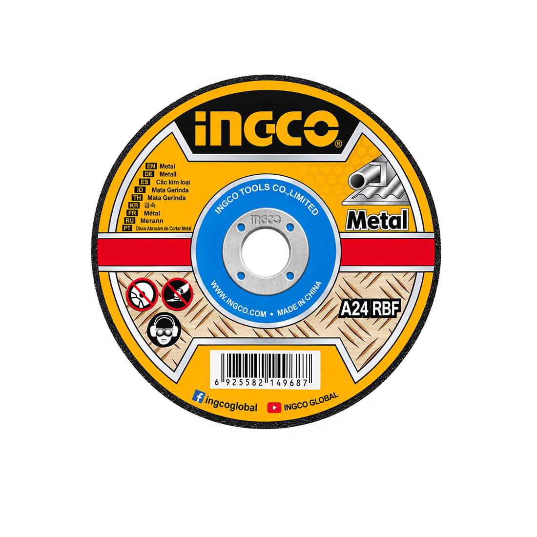 UN17746 Brusna ploča za metal 115x6 MGD601151 INGCO
