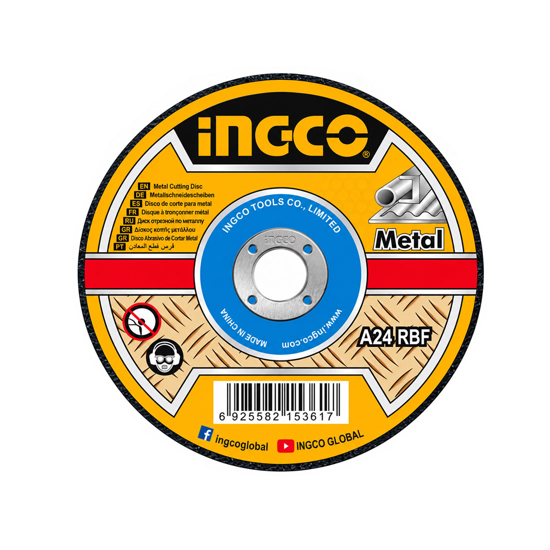 UN17747 Brusna ploča za metal 125x6 MGD601251 INGCO