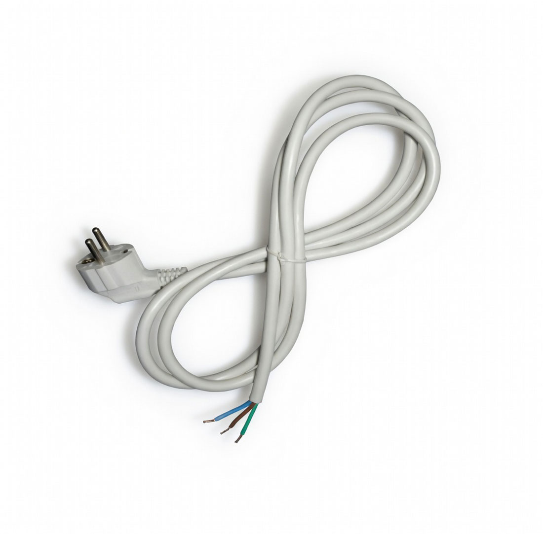 UN15988 Kabel priključni H05VV-H 3x2,5mm2 1.5met (bijeli)