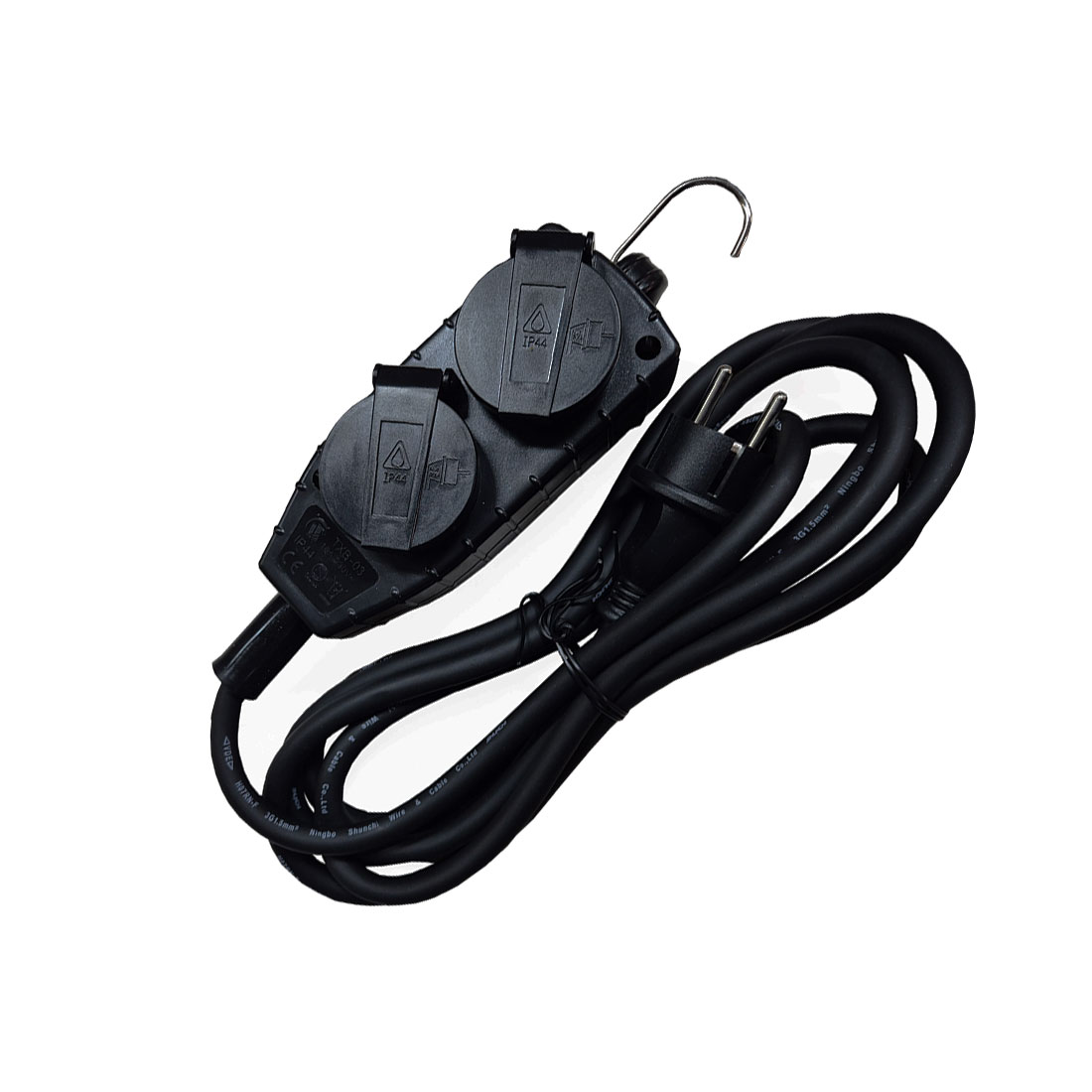UN17004 Kabel produžni vrtni četverostruki 3m IP44