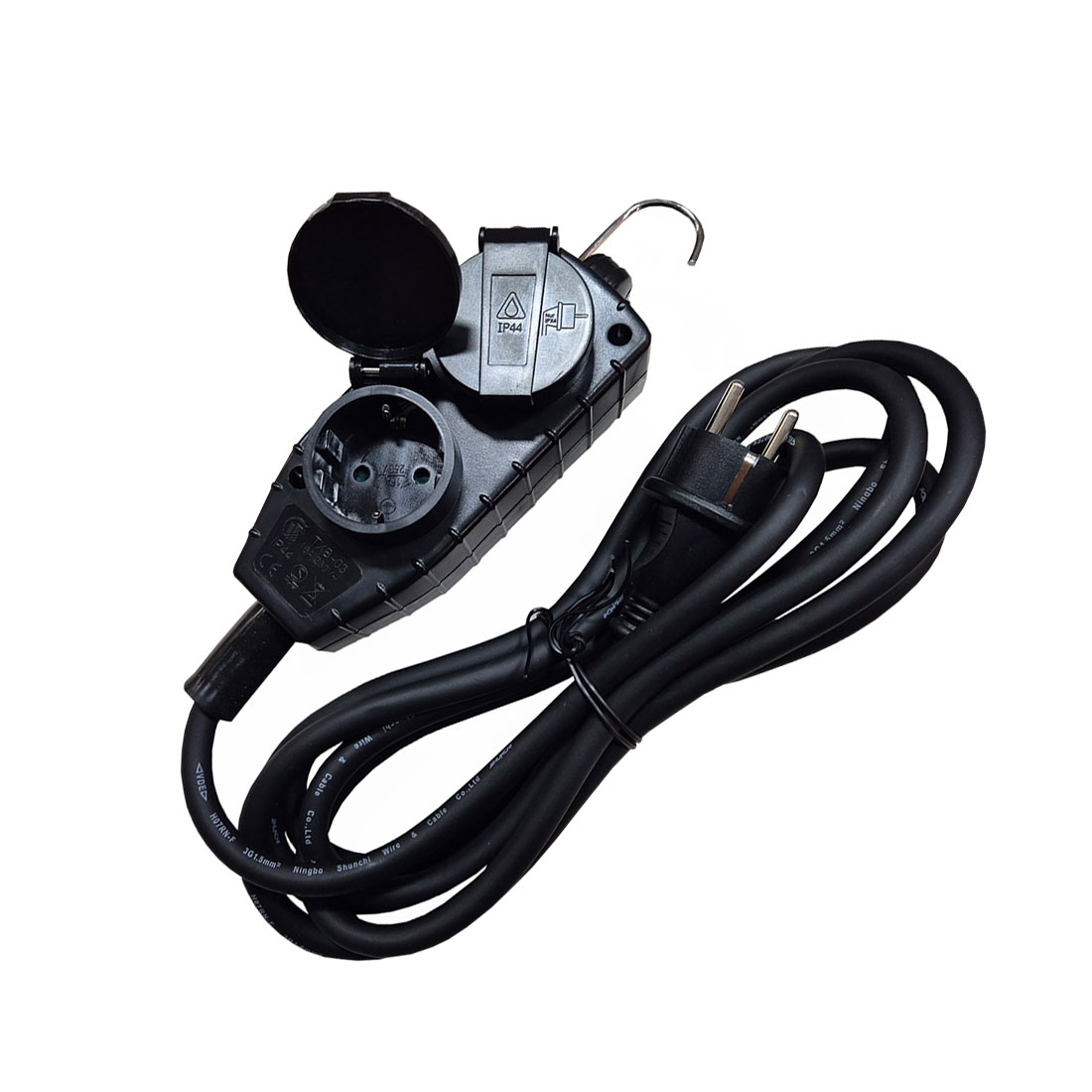 UN17004 Kabel produžni vrtni četverostruki 3m IP44