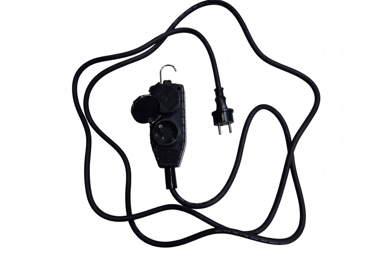 UN17004 Kabel produžni vrtni četverostruki 3m IP44