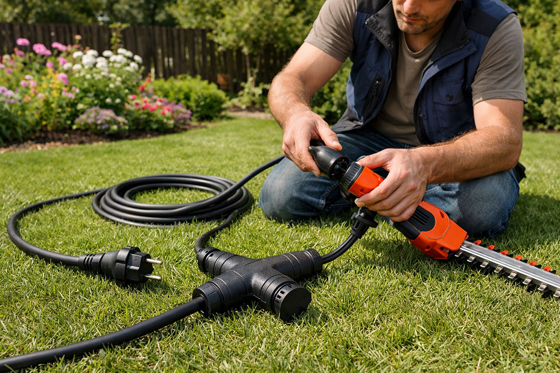 UN17005 Kabel produžni vrtni trostruki 3m IP44