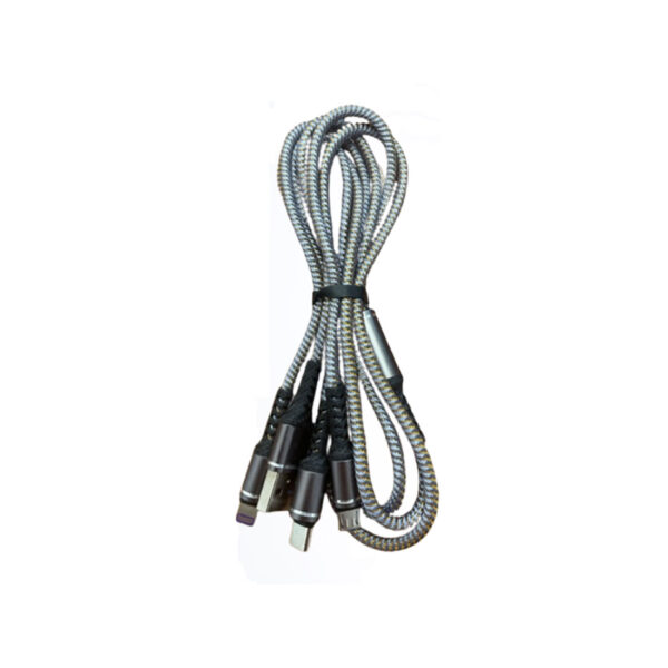 Kabel USB 3u1 – USB-A na Lightning, USB-C i Micro USB 1,3 m (5V / 3A Fast Charging)