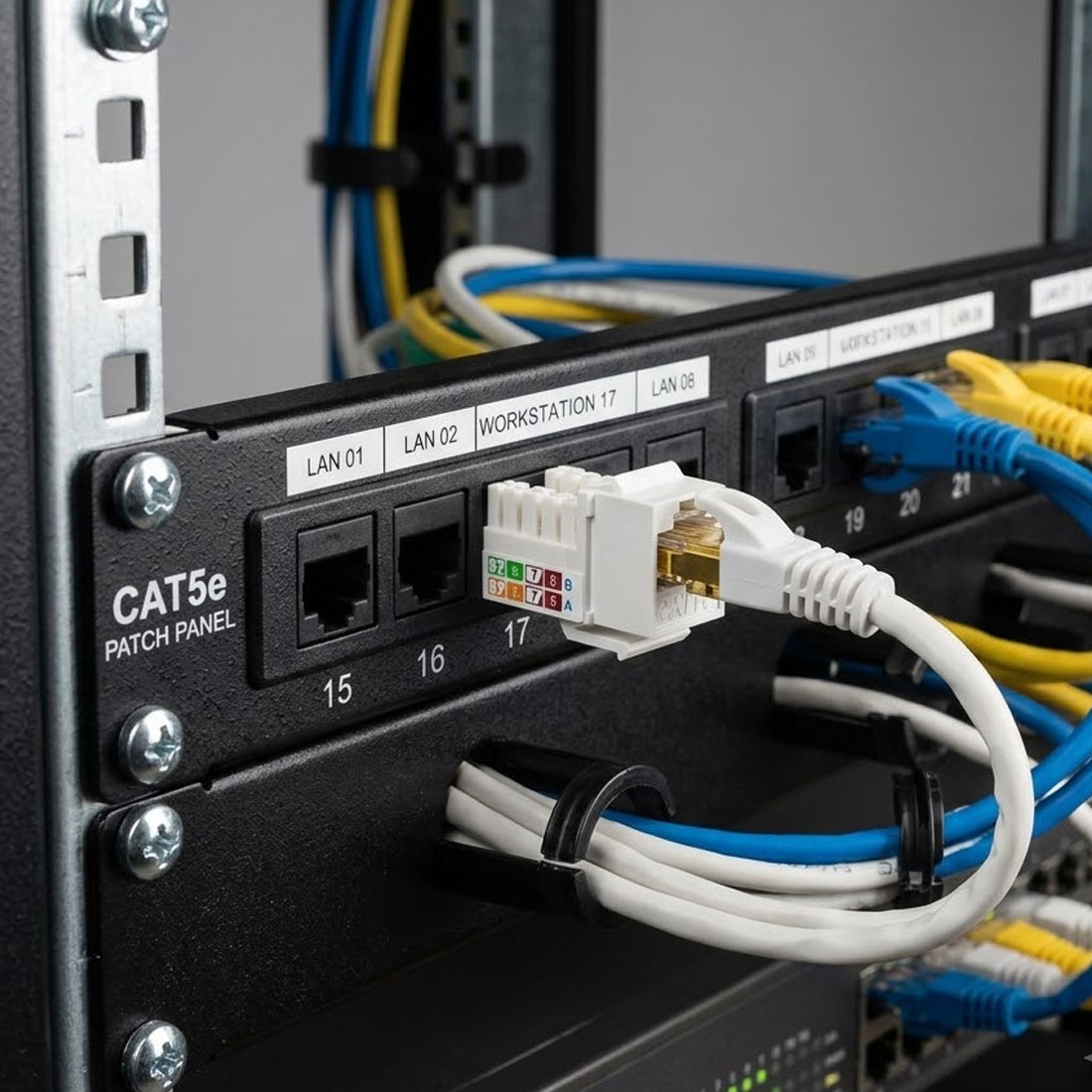 UN10192 Modul keyston RJ45 Cat5e