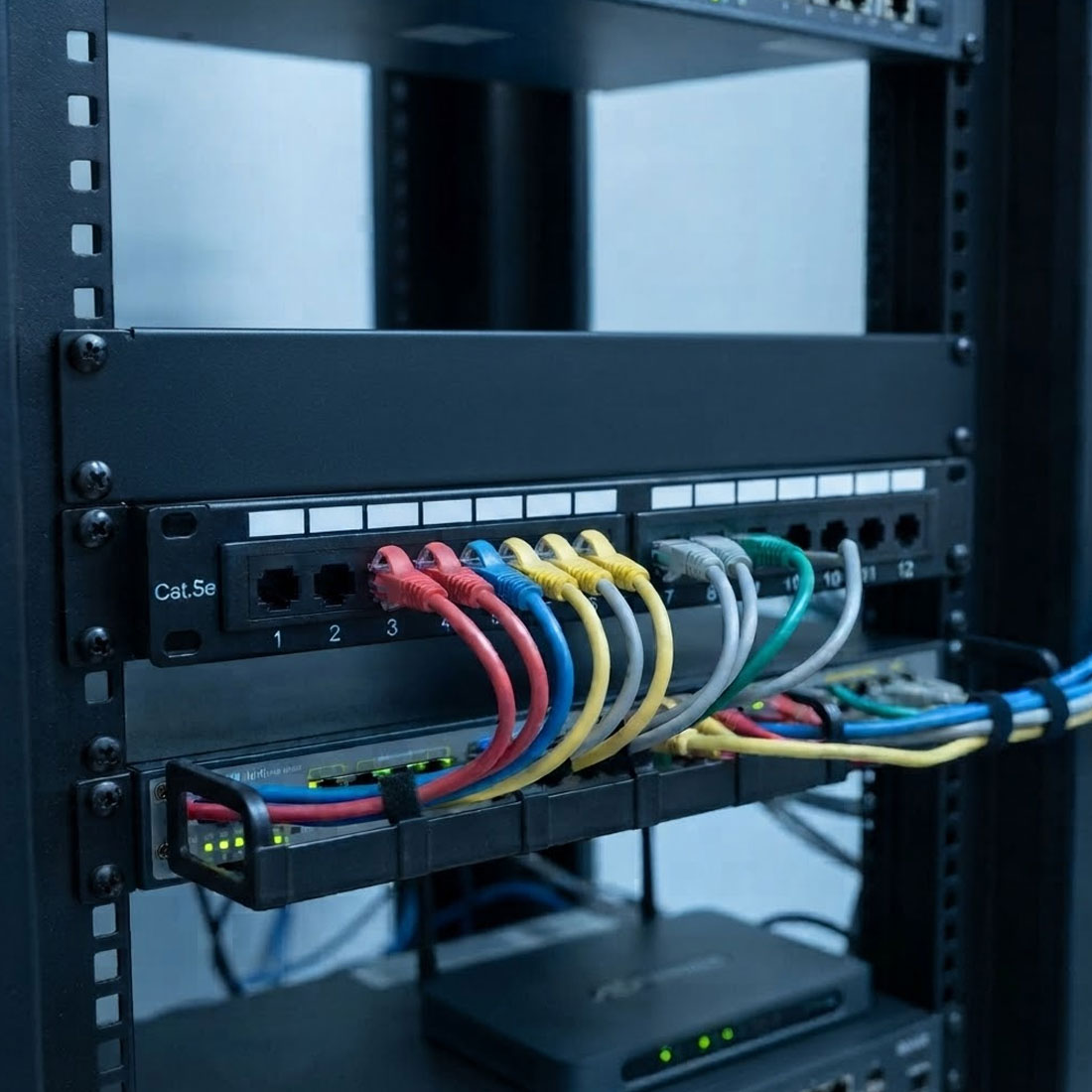 UN15588 Patch panel 12port 1U 10'' UTP Cat5e