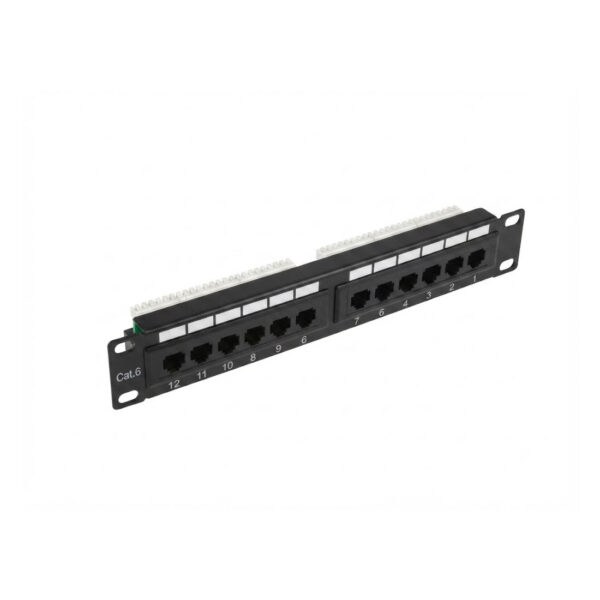 Patch panel 12-portni 1U 10" UTP Cat6