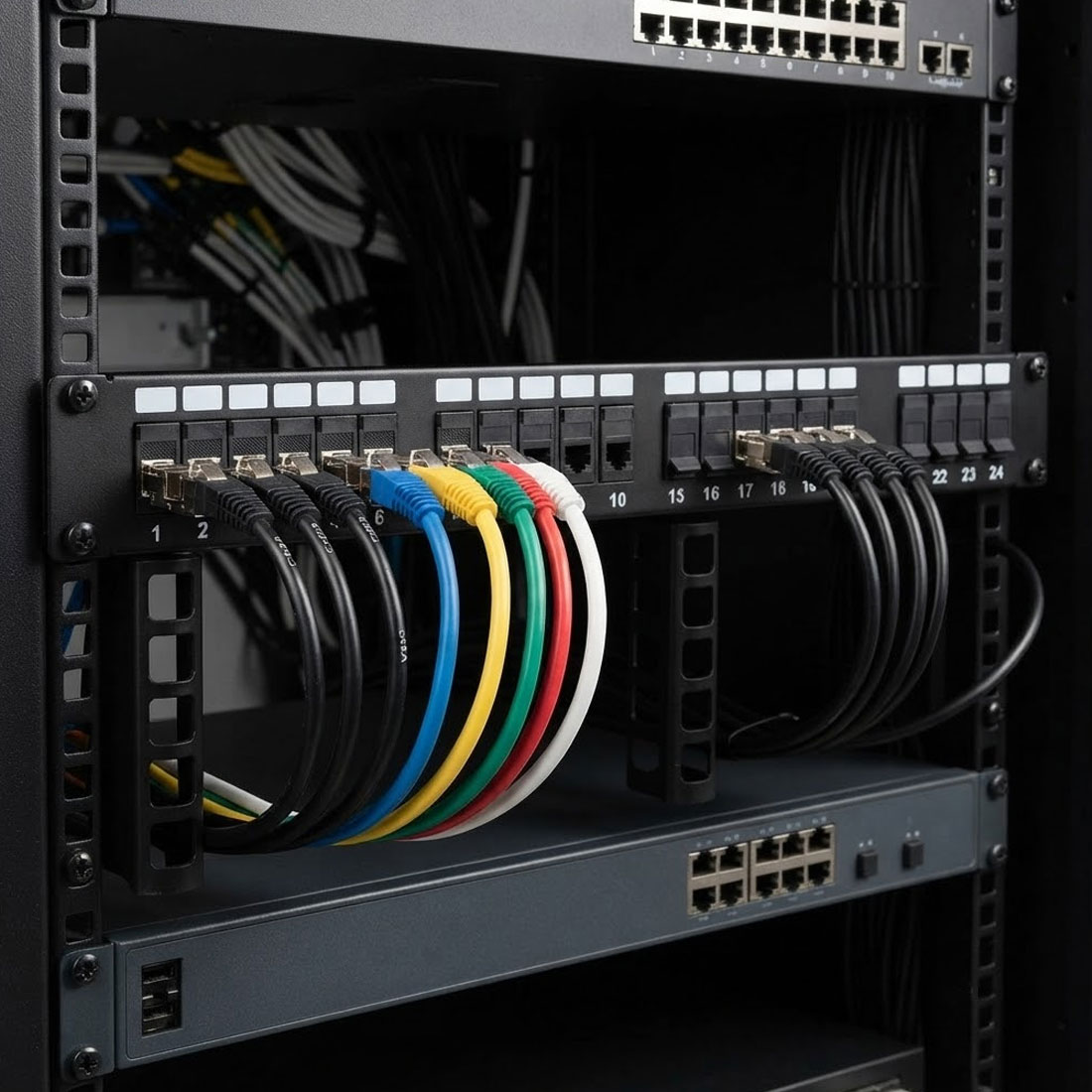UN12182 Patch panel frame 1U 24port