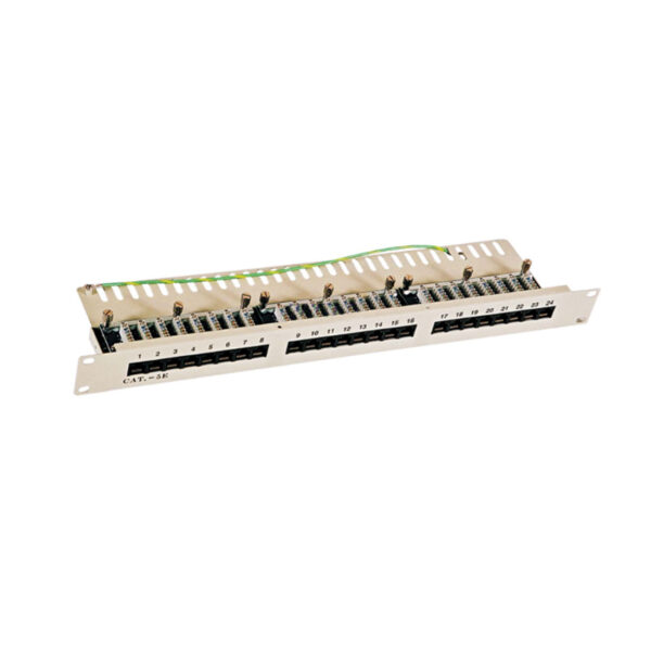 UN11951 Patch panel H 24port 1U Cat5e 19"