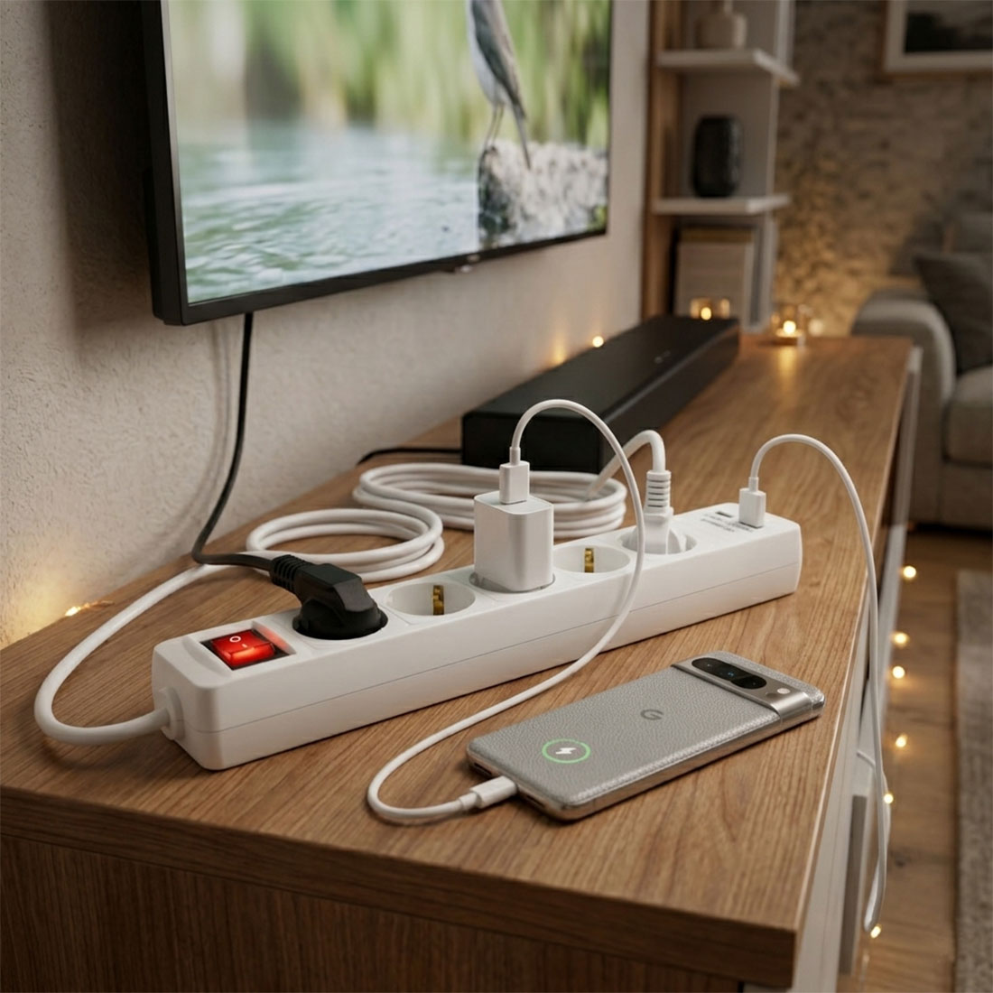 UN18069 PP515P 2USB 5V 2.1A produžna priključnica 5/1,5