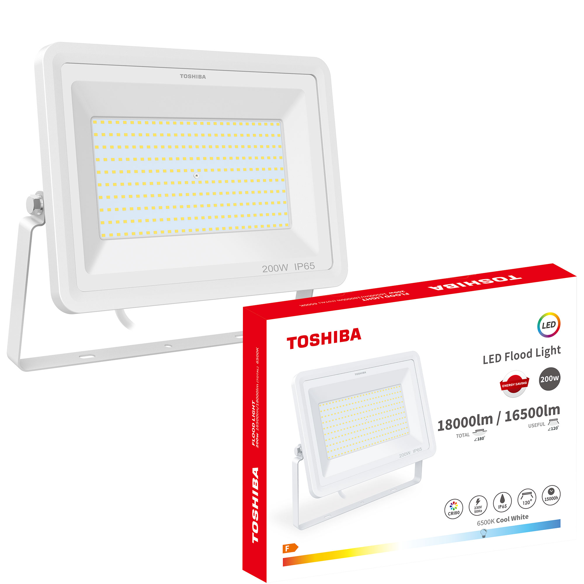 UN18204 Reflektor LED SMD 200W 6500K IP65 bijeli TOSHIBA