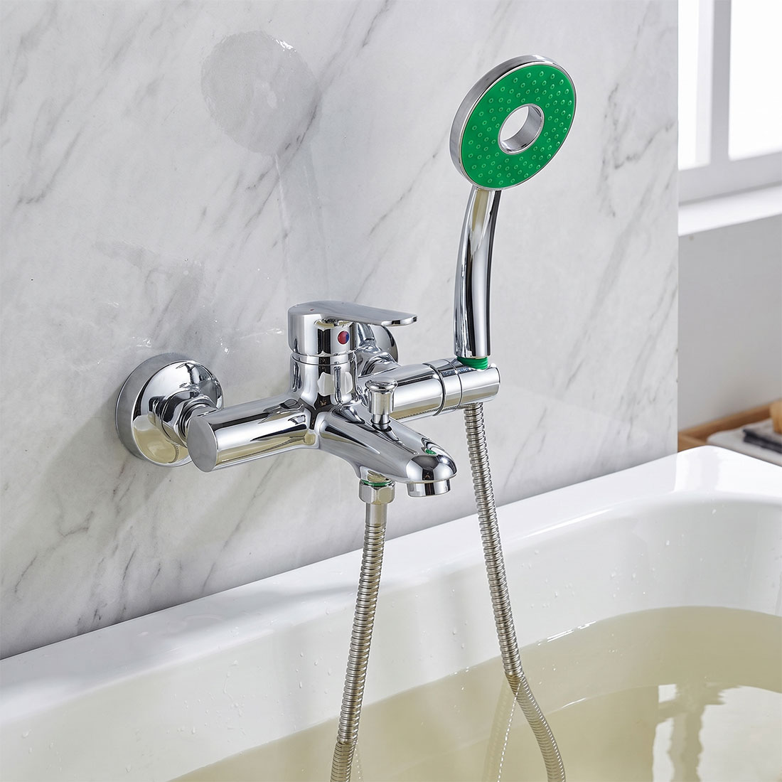 UN17307 Ručka za tuš cartwheel  green 100