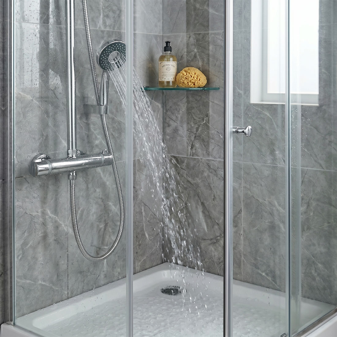UN17305 Ručka za tuš cartwheel grey 100