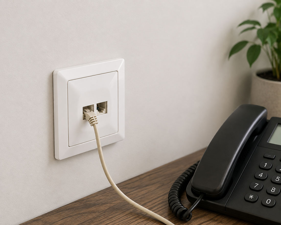 UN12691 WL 1412L Telefonska utičnica dupla