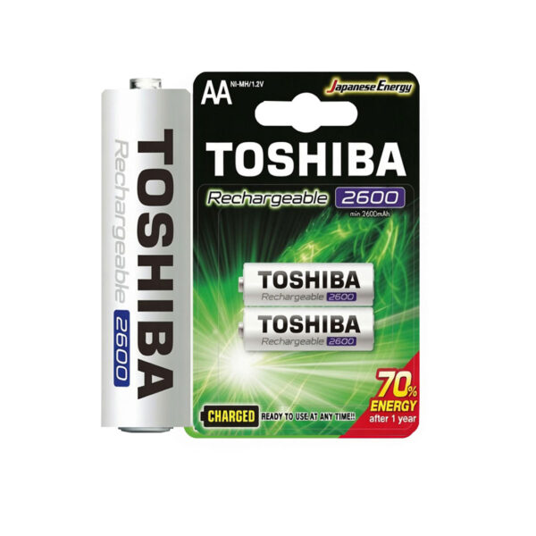 UN18275 Baterija 'Toshiba' 2600mAh AA 2kom blister NiMH